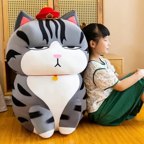 Gato Emperador Peluche Grande 70CM Con relleno de poliester