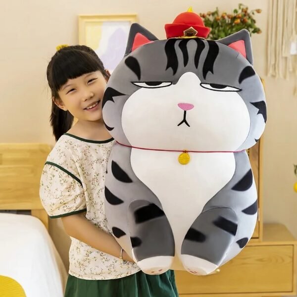 Gato Emperador Peluche Grande 70CM Con relleno de poliester
