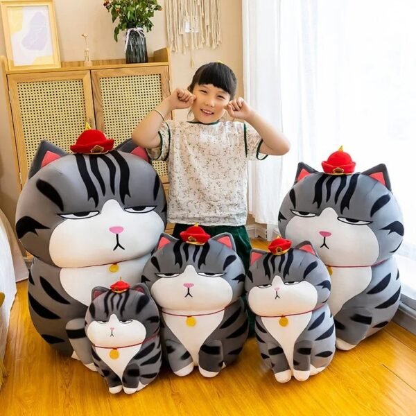 Gato Emperador Peluche Grande 70CM Con relleno de poliester