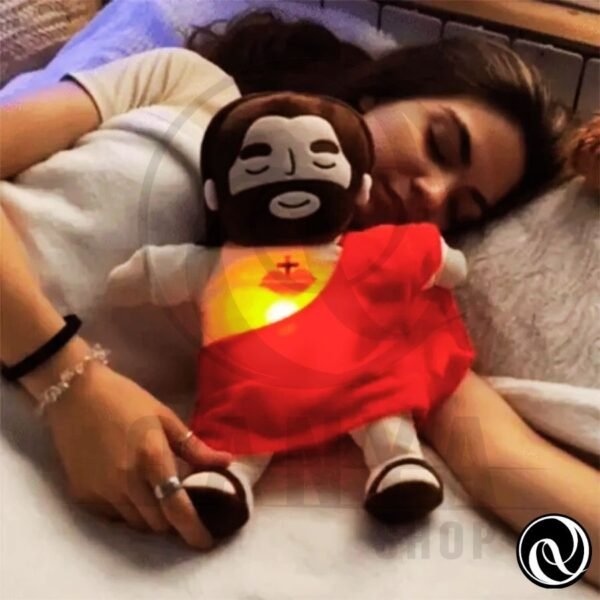 Peluche Jesús 38CM Con Efecto de Respiracion con Controlador Extraíble