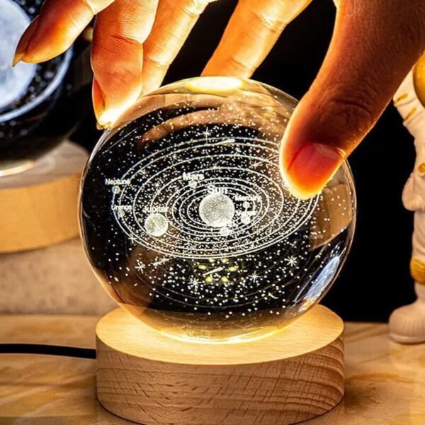Lámpara Bola de Cristal Galaxia 8CM - Diseño Intergaláctico para Sorprenderte