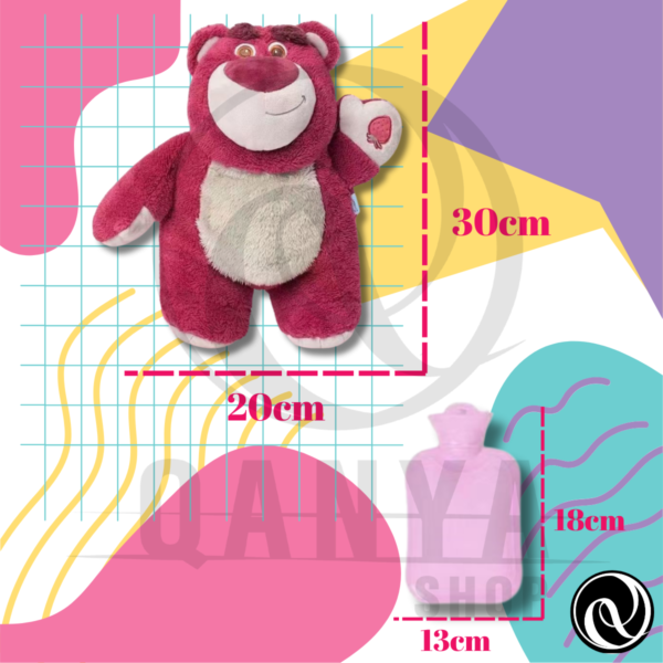 Peluche Anti Cólicos 30CM + Bolsa de Agua Caliente | Modelos Lotso, Stitch y Angela