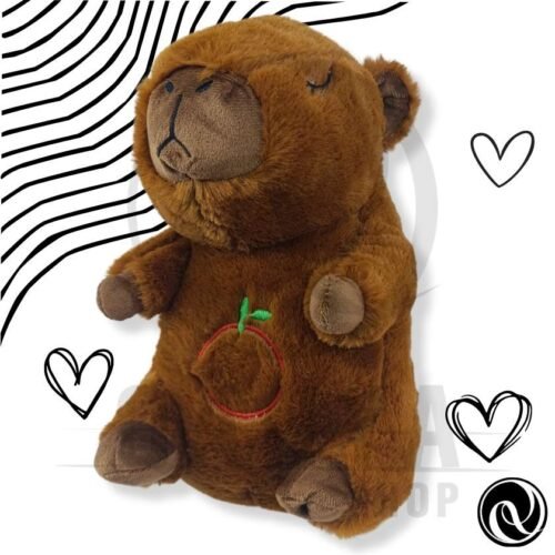 Peluche Capybara 30CM con Efecto de Respiracion Cableado con 1 Boton con 1 toque
