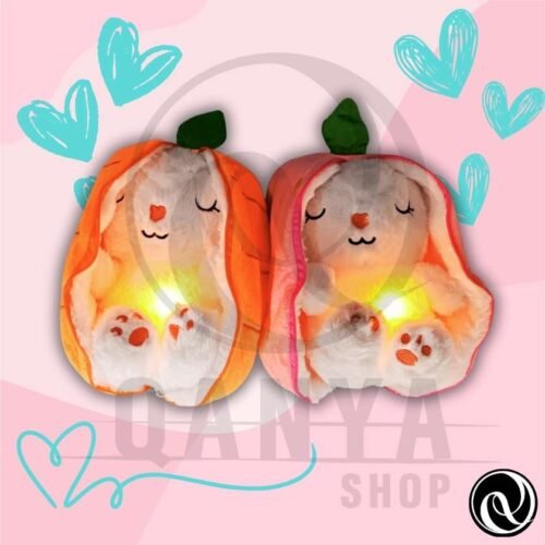 Peluche Conejo 30CM Anti Estrés Con Efecto de Respiración | Cableado con 1 Botón con 4 toques