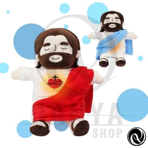 Peluche Jesús 38CM Con Efecto de Respiracion con Controlador Extraíble