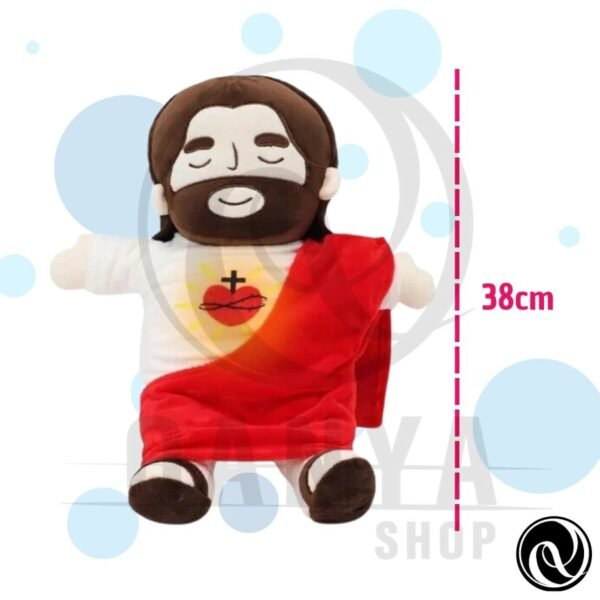 Peluche Jesús 38CM Con Efecto de Respiracion con Controlador Extraíble