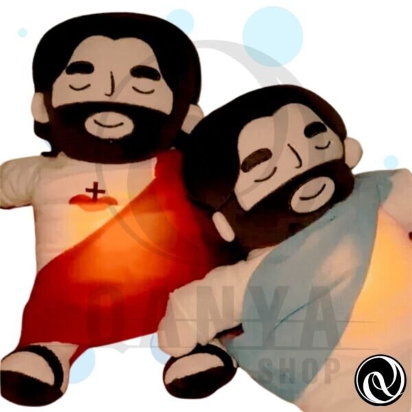 Peluche Jesús 38CM Con Efecto de Respiracion con Controlador Extraíble