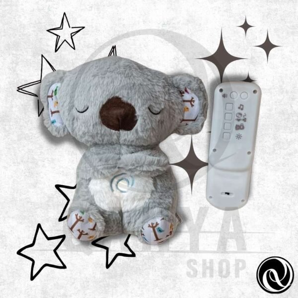Peluche Koala 30CM Con Efecto de Respiracion Con Contro (1) Peluche Koala 30CM Con Efecto de Respiracion Con Controlador (extraible) con 5 Funciones