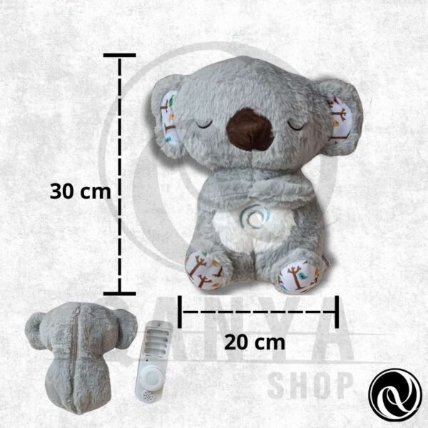 Peluche Koala 30CM Con Efecto de Respiracion Con Contro ( (3) Peluche Koala 30CM Con Efecto de Respiracion Con Controlador (extraible) con 5 Funciones