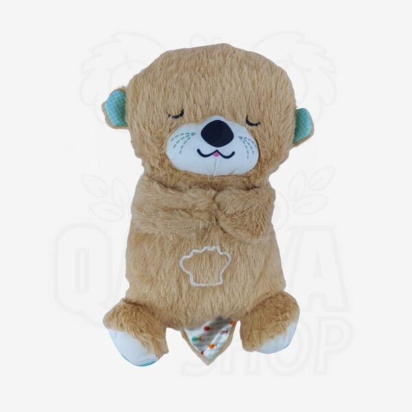 Peluche Nutria con Música y Con Efecto de Respiración Rítmica de 30CM Cableado con 1 Boton (en la pata) con 1 toque