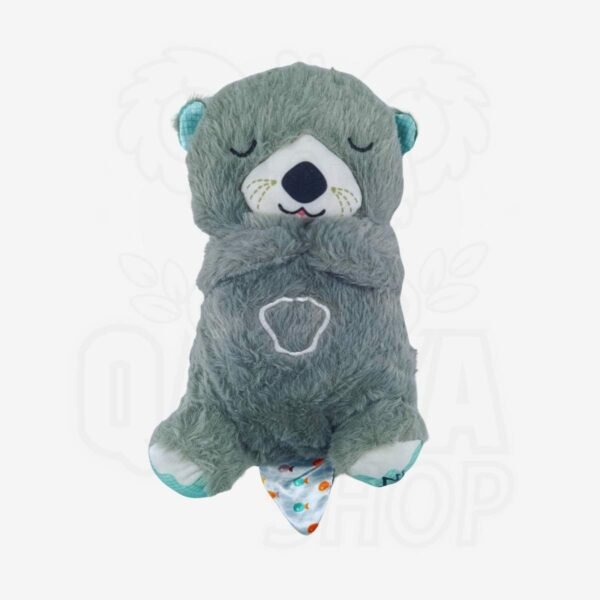 Peluche Nutria con Música y Con Efecto de Respiración Rítmica de 30CM Cableado con 1 Boton (en la pata) con 1 toque