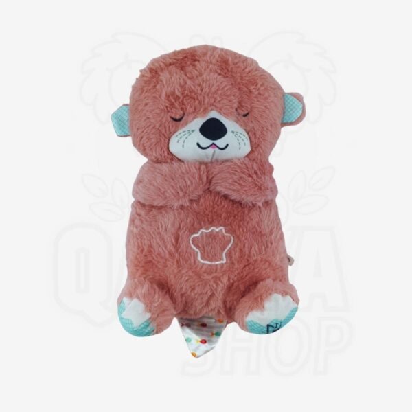 Peluche Nutria con Música y Con Efecto de Respiración Rítmica de 30CM Cableado con 1 Boton (en la pata) con 1 toque