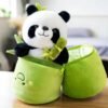 Peluche Panda con Bambú 20CM: ¡Un amigo tierno y ecológico!