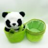 Peluche Panda con Bambú 20CM: ¡Un amigo tierno y ecológico!