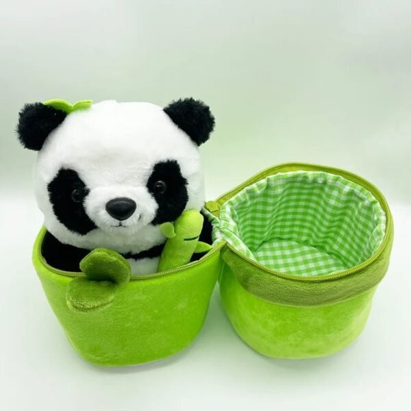 Peluche Panda con Bambú 20CM: ¡Un amigo tierno y ecológico!