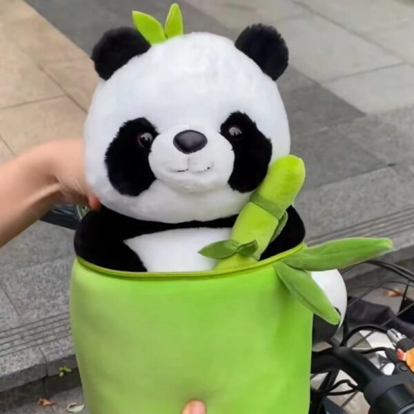 Peluche Panda con Bambú 20CM: ¡Un amigo tierno y ecológico!