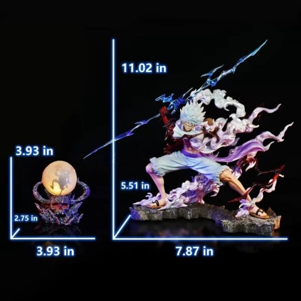 Figura de Acción One Piece Sun God Nika Luffy con Lámpara: Coleccionable Exclusivo