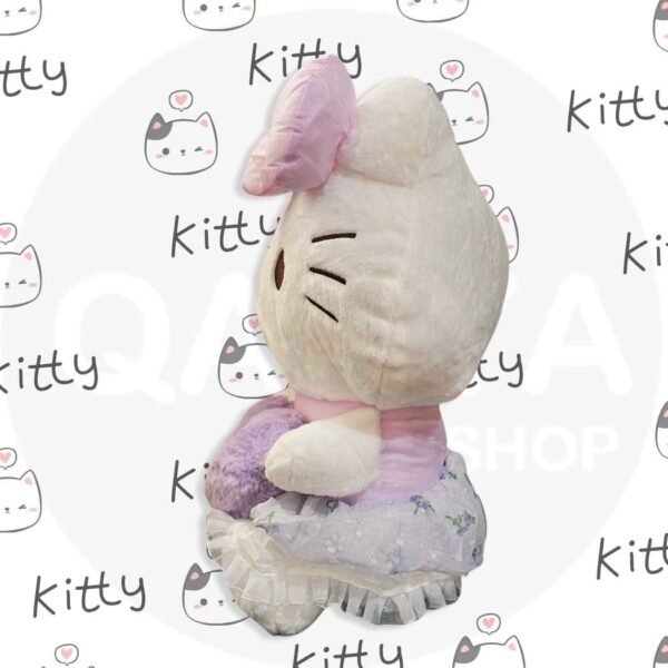 Hello Kitty Peluche con Fresa, Corazón – Muñeca Sanrio Edición Rosa, Morado 💕
