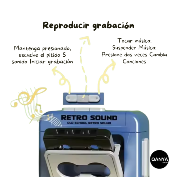 Llavero Grabador Retro Mini Regalo Musical Único y Decorativo