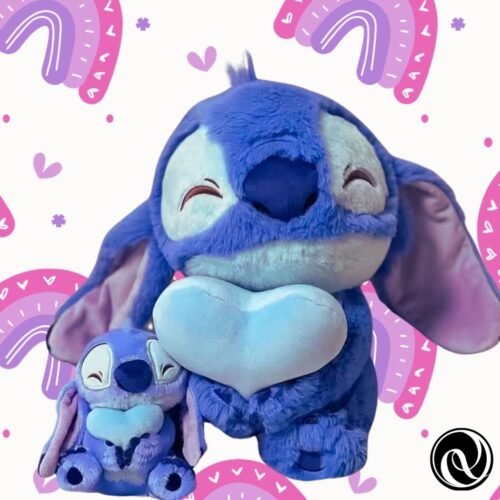 Peluche Stitch y Angela con Corazon de Disney: El Regalo Perfecto para Niños