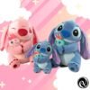 Peluche Pareja Stitch y Angela con muñeco de trapo: Adorable Angela Kawaii, Ideal para Regalos de Cumpleaños y Decoración de Habitaciones Infantiles