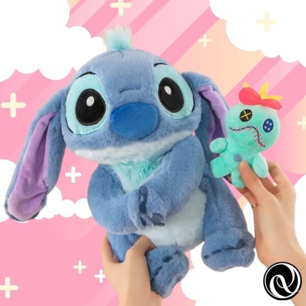 Peluche Pareja Stitch y Angela con muñeco de trapo: Adorable Angela Kawaii, Ideal para Regalos de Cumpleaños y Decoración de Habitaciones Infantiles