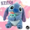 Peluche Pareja Stitch y Angela con muñeco de trapo: Adorable Angela Kawaii, Ideal para Regalos de Cumpleaños y Decoración de Habitaciones Infantiles