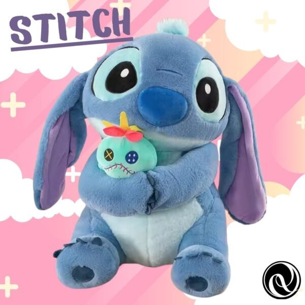 Peluche Pareja Stitch y Angela con muñeco de trapo: Adorable Angela Kawaii, Ideal para Regalos de Cumpleaños y Decoración de Habitaciones Infantiles