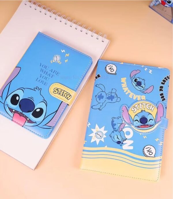 1 Cuaderno de Stitch con Cierre Magnético: Diario Minimalista y Elegante para Estudiantes