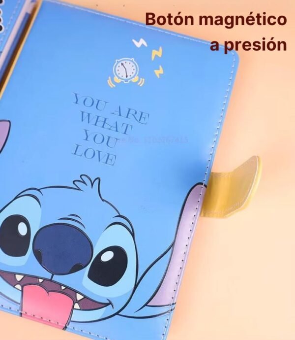 3 Cuaderno de Stitch con Cierre Magnético: Diario Minimalista y Elegante para Estudiantes