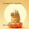 Lámpara Nocturna de Capibara Kawaii - Luz de Noche de Silicona Recargable USB para Dormitorios Infantiles