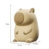 Lámpara Nocturna de Capibara Kawaii - Luz de Noche de Silicona Recargable USB para Dormitorios Infantiles