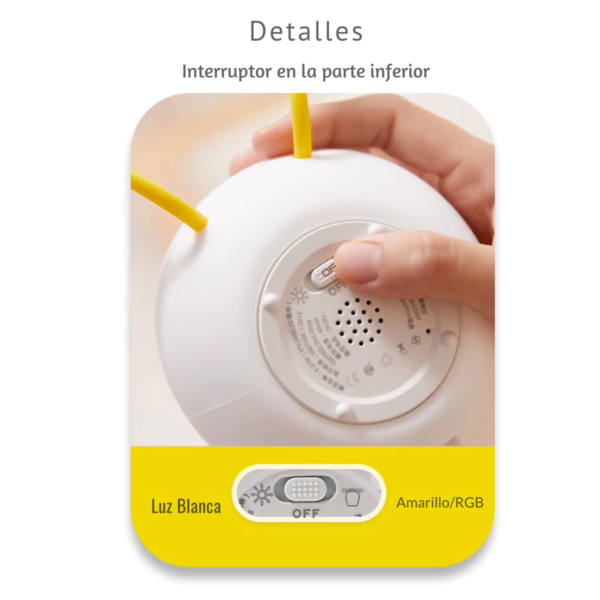 Lámpara de Noche LED de Pato Recargable - Luz Nocturna de Silicona Regulable para Habitaciones Infantiles