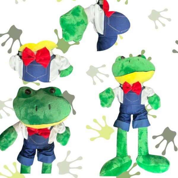 Peluche Rana René 60cm con Certificado de Adopción🐸💚 – Qanya Shop