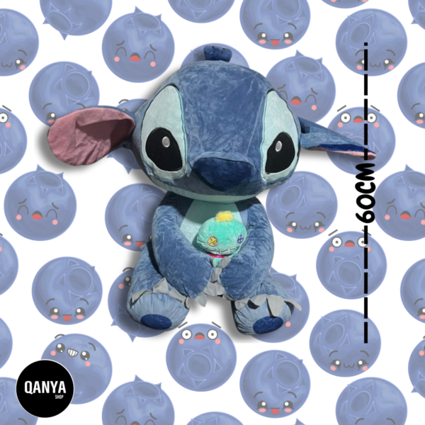 Peluche Lilo & Stitch Kawaii – Stitch y Scrump – Almohada Suave de Dibujos Animados