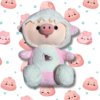 Peluche Cerdito Tiburón Rosa 2 en 1 – Nuotongqu (26 cm)🐷🦈