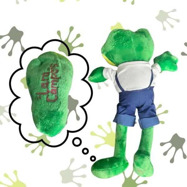 Peluche Rana René 60cm con Certificado de Adopción🐸💚