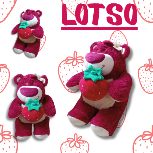 Peluche Lotso de Toy Story – Almohada Suave Kawaii de 40 cm🧸