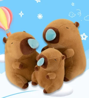 Capibara Kawaii – Peluche Suave con Nariz Runny (Moquito)