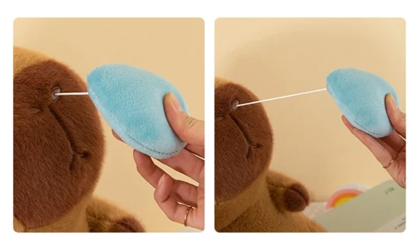 Capibara Kawaii – Peluche Suave con Nariz Runny (Moquito)