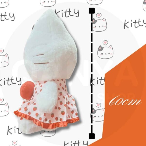 Hello Kitty con Fresa – Muñeca Sanrio de Peluche🎀🍓