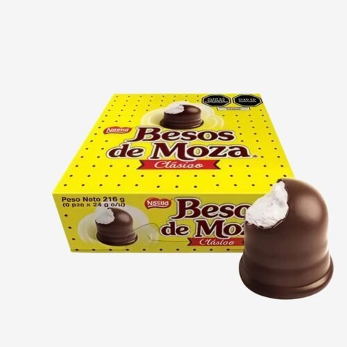 Besos de Moza Clásico – Caja 216g de 9 Unidades x 24g Cada Una