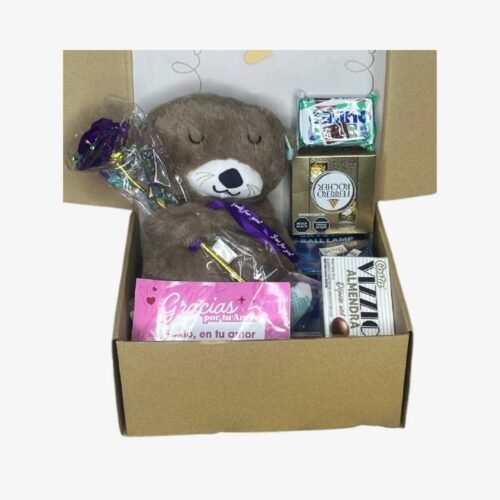 Box Estándar – Peluche Nutria Con Efecto de Respiración A Controlador + Dulces – N°06
