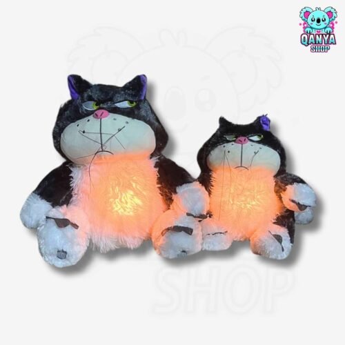 Peluche Gato Lucifer Con Efecto de Respiracion de Disney (30cm, 40cm, 60cm) – de Felpa Suave, Ideal para Dormir y Regalar a Niños