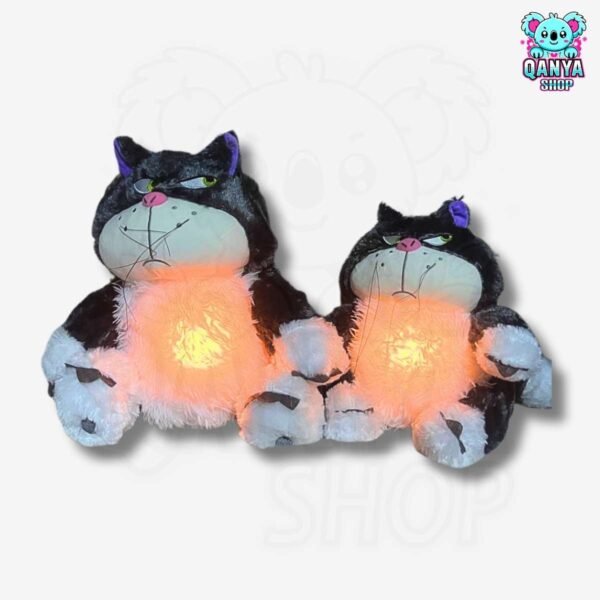 Peluche Gato Lucifer Con Efecto de Respiracion de Disney (30cm, 40cm) – de Felpa Suave, Ideal para Dormir y Regalar a Niños