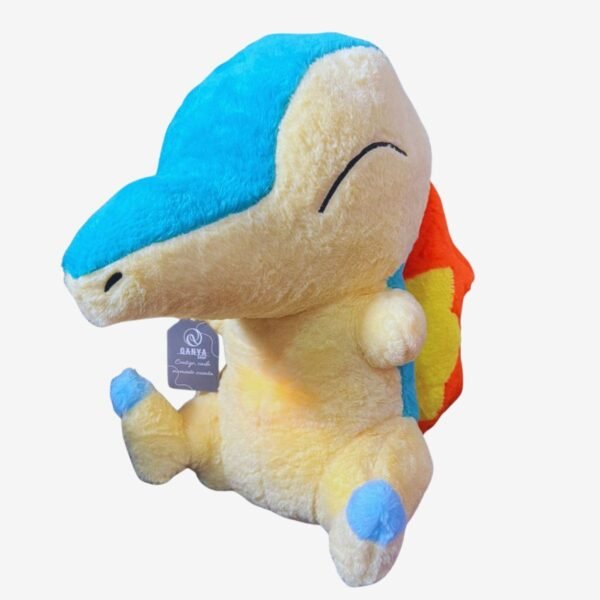 Peluche Cyndaquil con Luz y Sonido – Juguete Sensorial para Bebés, Pokémon Musical Calmante para Dormir