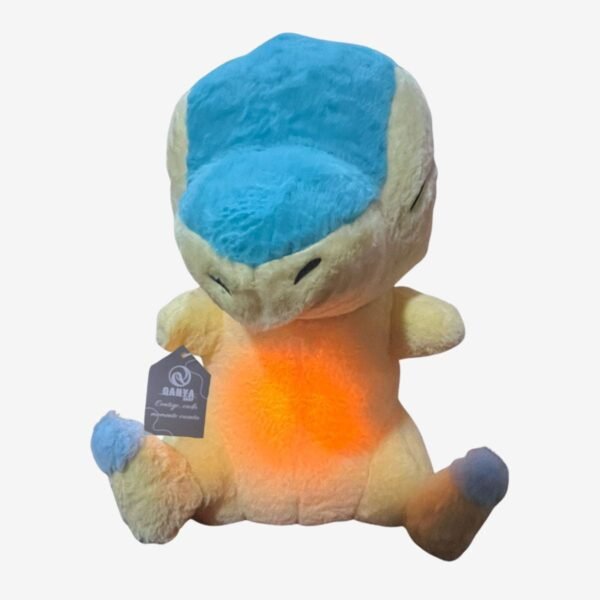 Peluche Cyndaquil con Luz y Sonido – Juguete Sensorial para Bebés, Pokémon Musical Calmante para Dormir