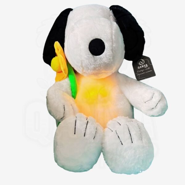 Peluche Snoopy Musical con Luz – Juguete Sensorial Calmante para Bebés, Compañero para Dormir Recién Nacido