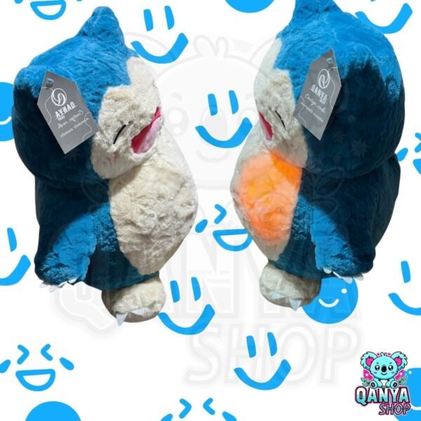 Peluche Snorlax con Luz y Sonido – Juguete Sensorial para Bebés, Suave y Musical, Ideal para Dormir Tranquilos