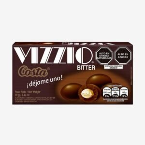 Chocolate Costa Vizzio Bitter con Almendras – Caja 69 g🍫 Chocolate Costa Vizzio Bitter con Almendras – Caja 69 g🍫